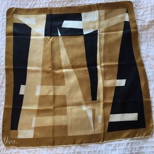 Vintage Vera Neumann Scarf - Gold and Black